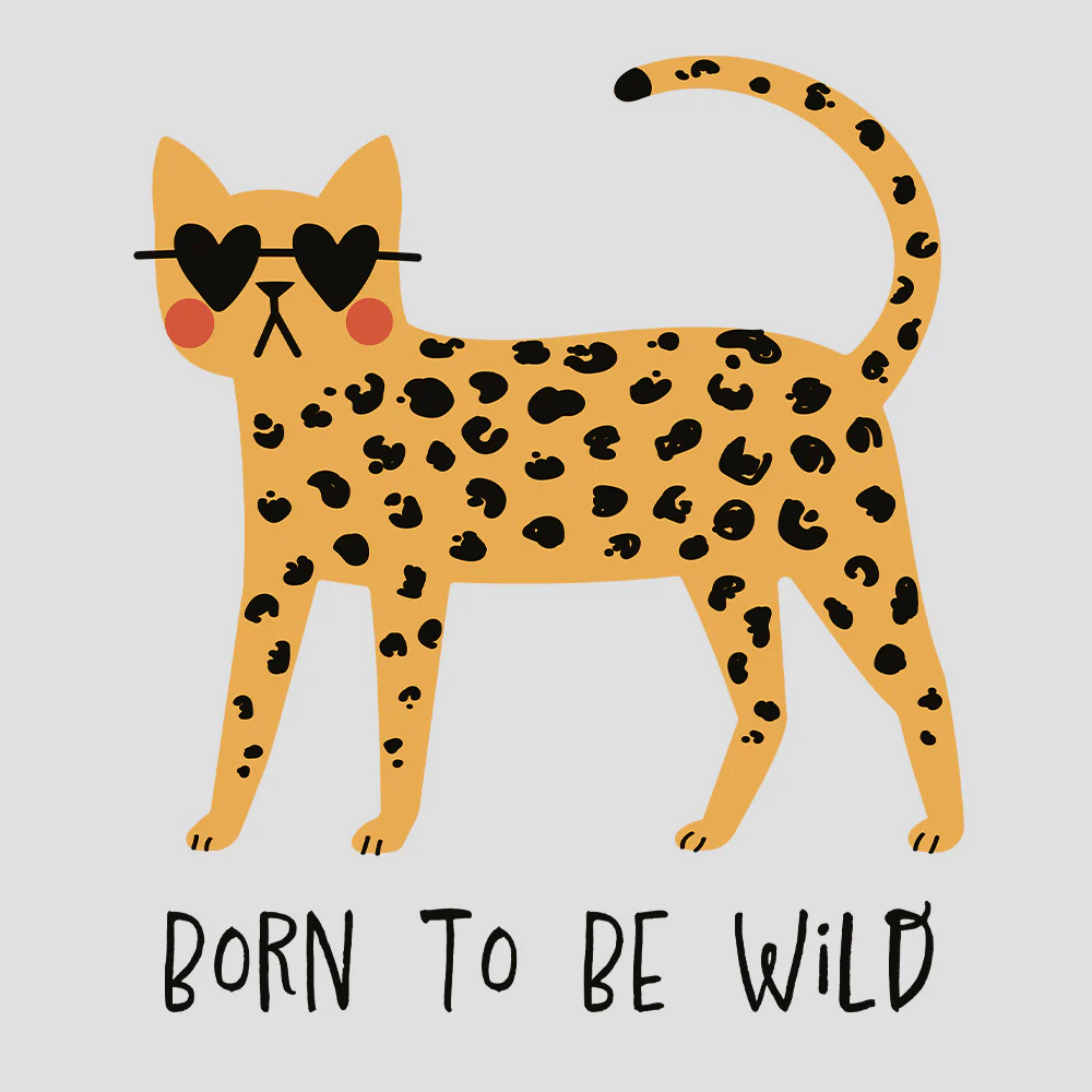 Born To Be Wild - Cats Tee (Crunchberry, Terracotta, White) - Image 6