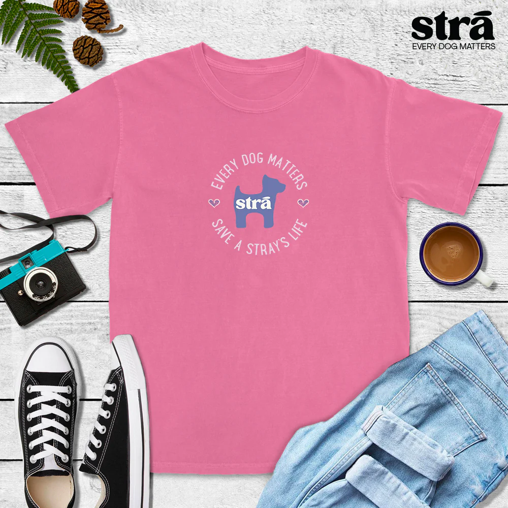 Every Dog Matters Save A Stray's Life Tee (Lagoon Blue, Terracotta, Violet, Crunchberry) - Image 3