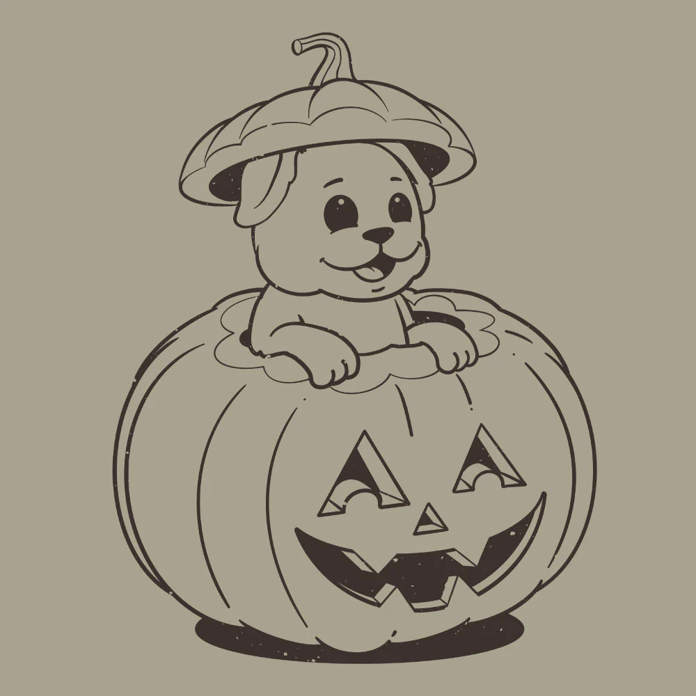 Pumpkin Dog Tee (Terracotta, Ivory, Sandstone, White) - Image 6