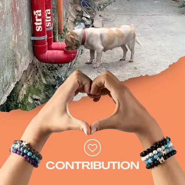 VIP Stack Set-Summer Rays Dog Bracelets with Howilte & Crystal Stone, Natural Stone Rainbow, Blue Spot Jasper & Crystal Stone - Image 6